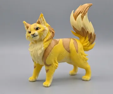 Figura decorativa: Lionblaze - Warriors inspired Cat Model — vista de referencia 3