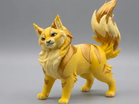 Figura decorativa: Lionblaze - Warriors inspired Cat Model — referencia de MakerWorld