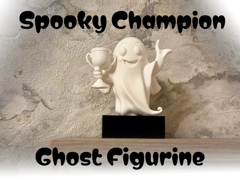 Spooky Champion Ghost Award Figurine for Halloween