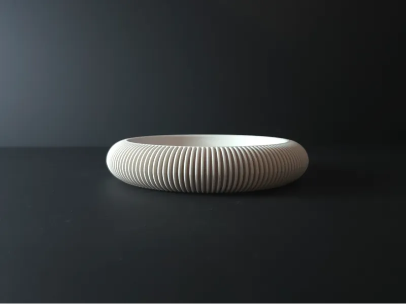 Aura Soft Tray – Minimal Ribbed Catch-All Bowl