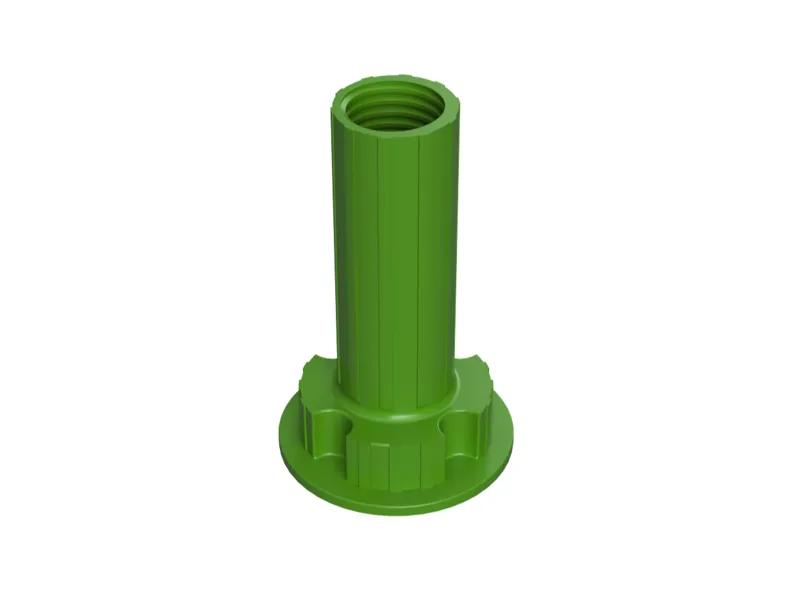 Adjustable height kitchen foot replacement