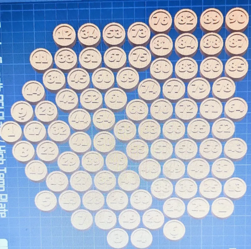 Lotto pieces 1-90