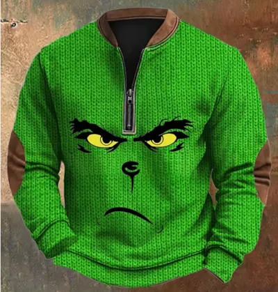 Ugly Grinch Sweater Ornament