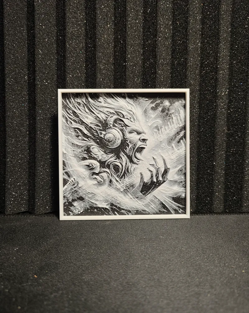 Hueforge Monochrome Rock In Space V.2