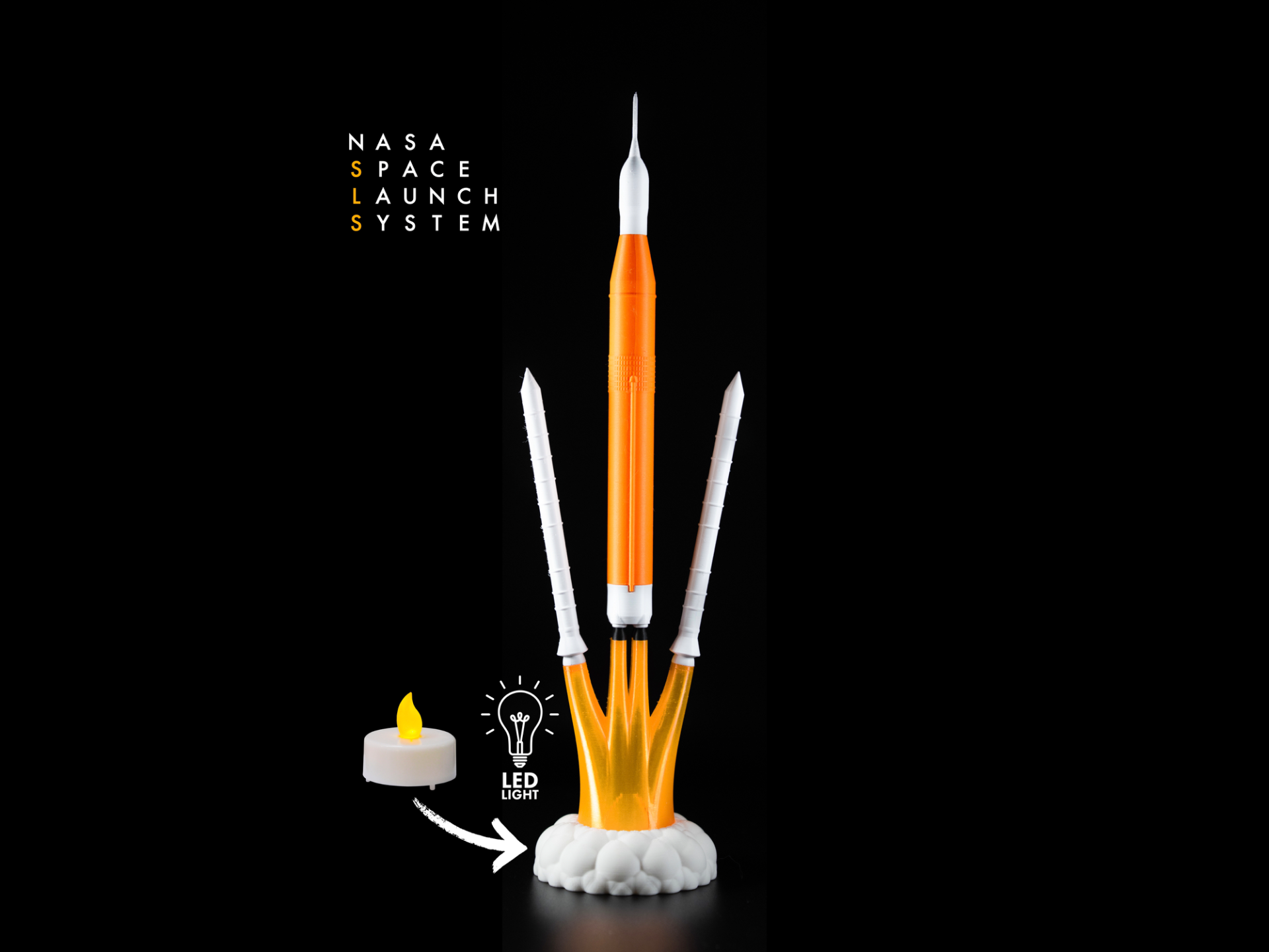 NASA Artemis SLS Rocket Miniature Diorama (no AMS)