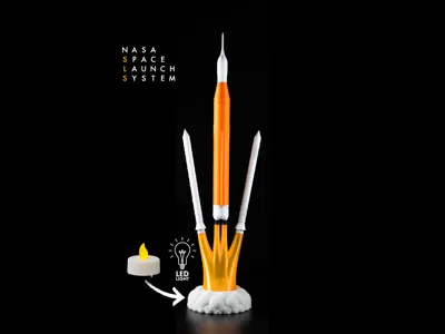 NASA Artemis SLS Rocket Miniature Diorama (no AMS)
