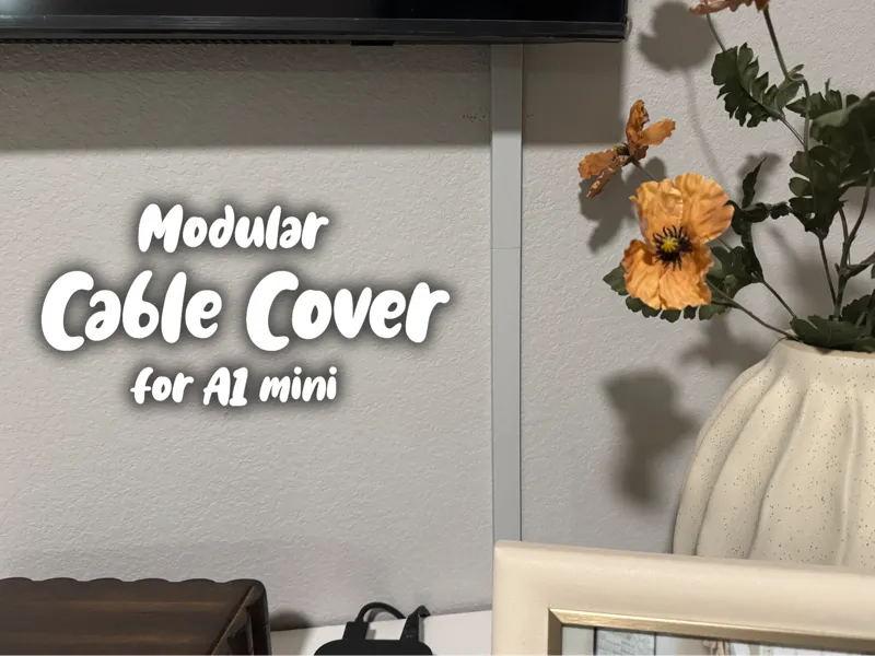Simple Cable Cover (works on A1 Mini)