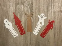Marque-pages de Noël - Père Noël, sapin, cerf — photo 2