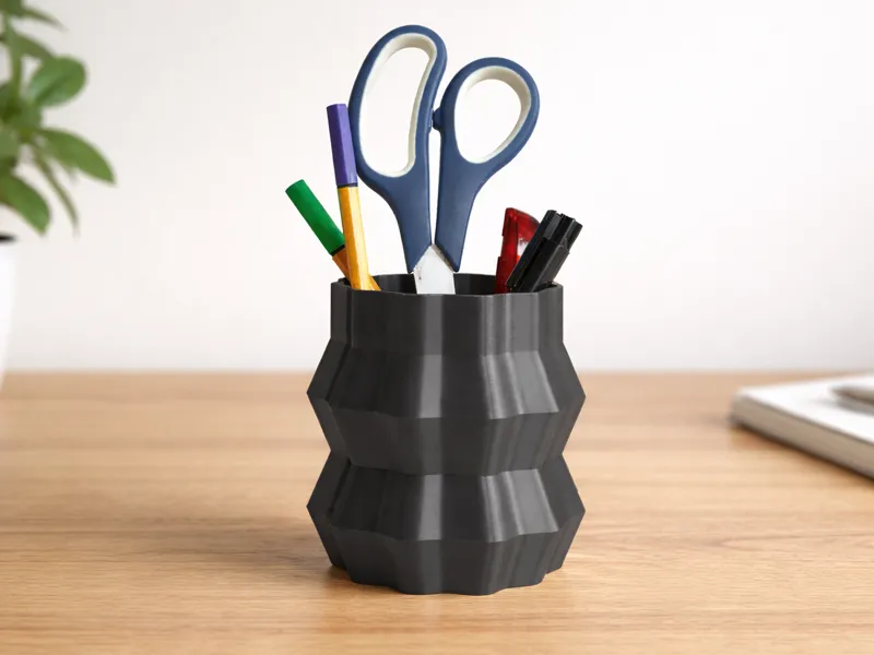 Wavy Pen Holder | Office Desk Organizer