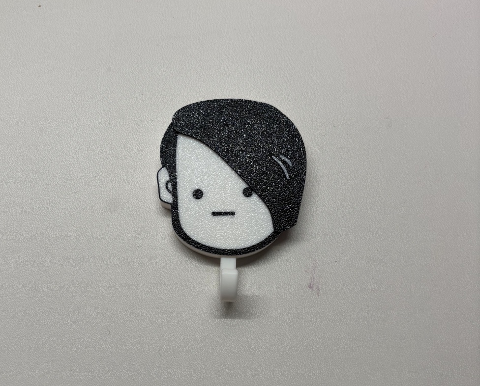 Miniatura 2 do modelo 3D 杀马特/搞笑 可伸缩钥匙挂钩