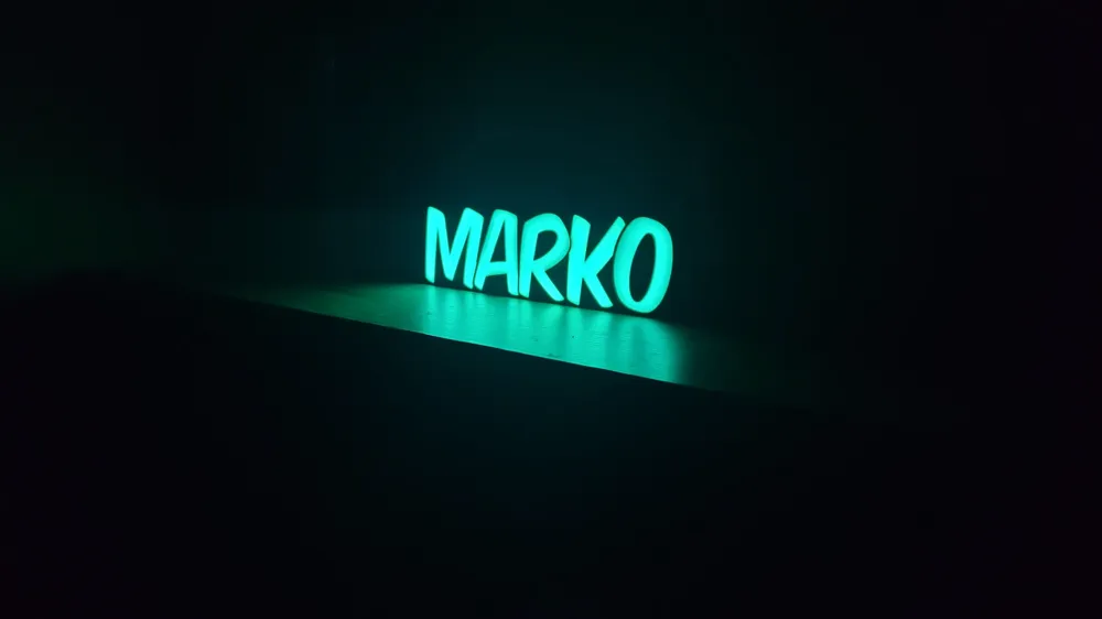 3D Name Light Marko By Martinexpertgavlas MakerWorld 3d name light marko by martinexpertgavlas makerworld
