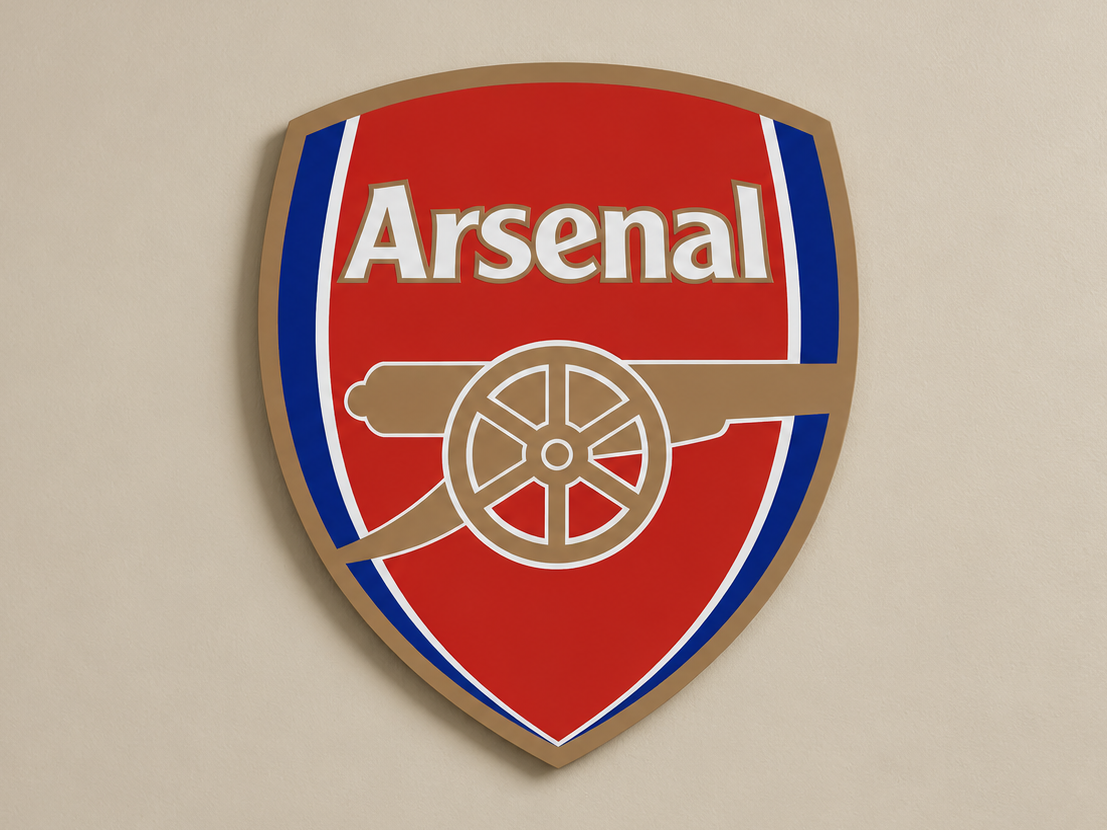 Arsenal FC — Multi-Color 3D Printed Plaque