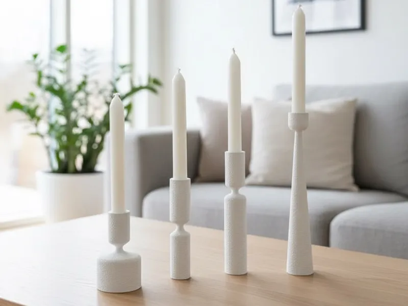 NORDÉ collection fuzzy-skin 20/22mm candle sticks