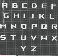 Alphabet complet style matrice — photo 6