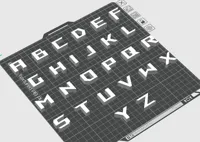 Alphabet complet style matrice — photo 5