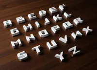 Alphabet complet style matrice — photo 2