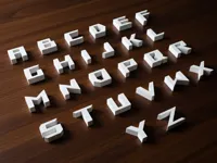 Alphabet complet style matrice — photo 1