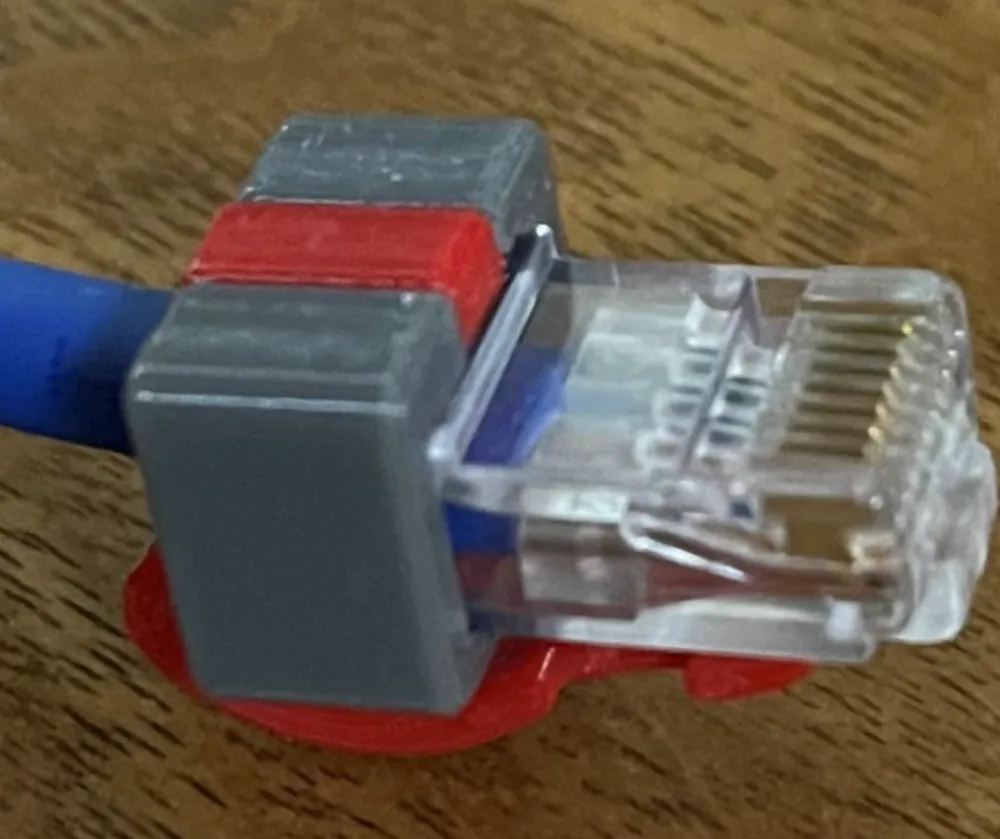 RJ45 Clip Repair - Sturdy and will not fall apart - Free 3D Print Model ...