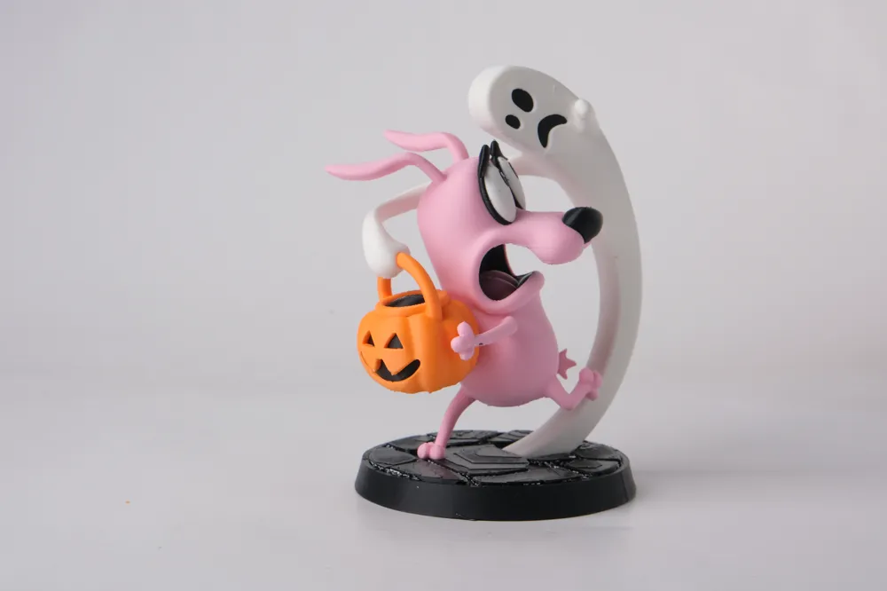 Courage Halloween Figurine - Whimsical Cartoon Style - Free 3D Print ...