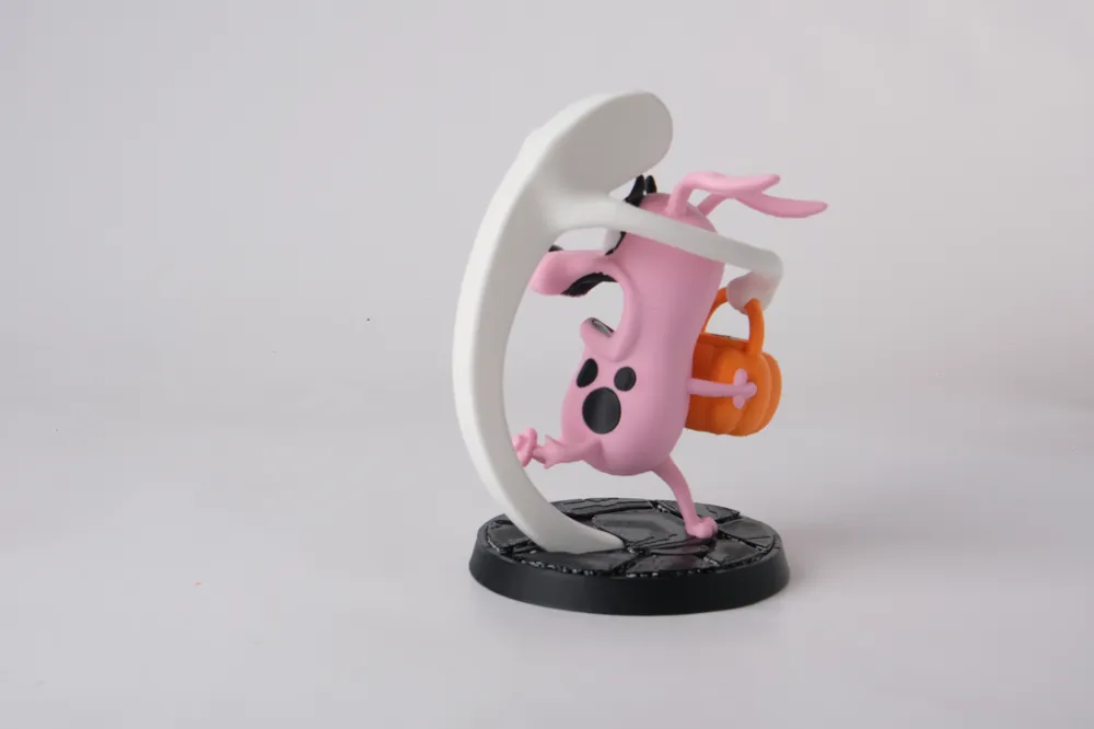 Courage Halloween Figurine - Whimsical Cartoon Style - Free 3D Print ...