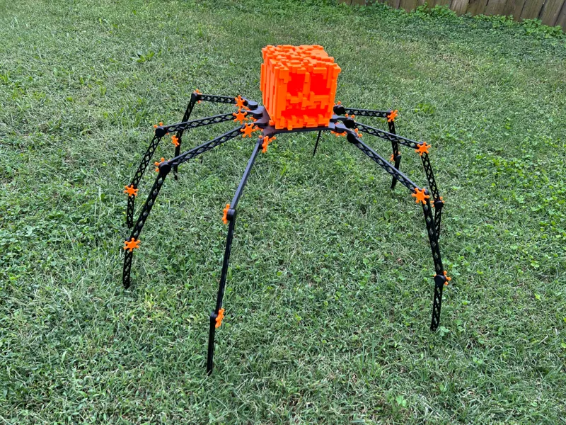 Minecraft Pumpkin Jack-o-lantern Giant Mechanical Spider
