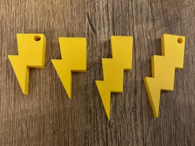 lightning bolt key ring