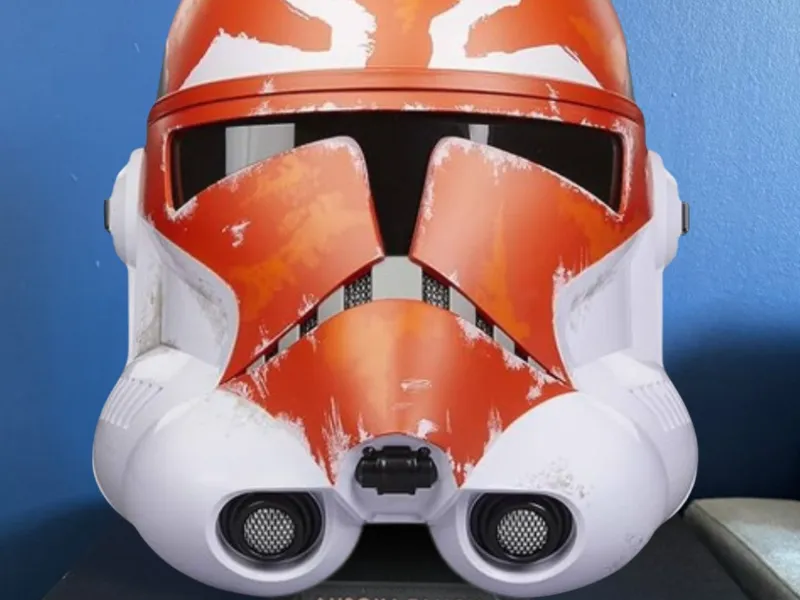 Star Wars 332nd Trooper Black Series helmet stand