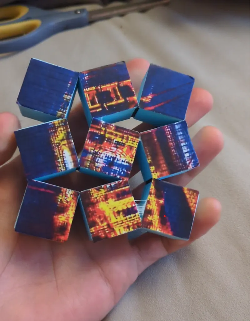 Twisty Cubes Flexture Composite Fidget