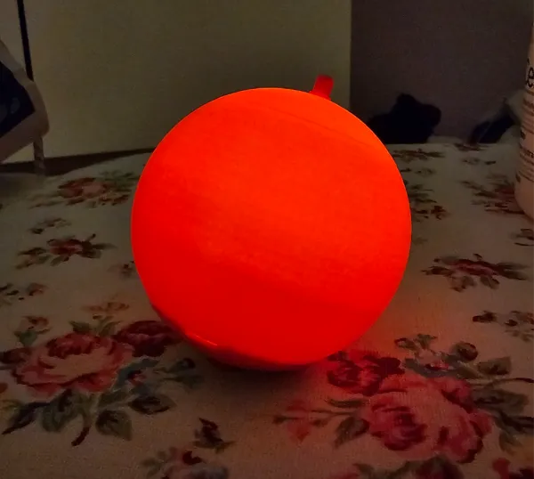Boule de Noël pour bougie chauffe-plat LED