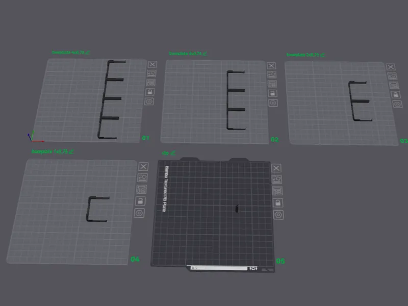 3/4 connectable gridfinity baseplates