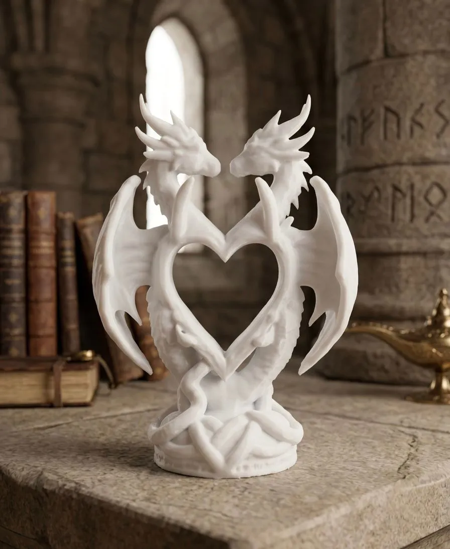 Hollow heart dragon - Free 3D Print Model - MakerWorld