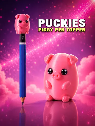 Caja o estuche: Cute Piggy Pen Topper (Puckies Collection) — vista de referencia 2