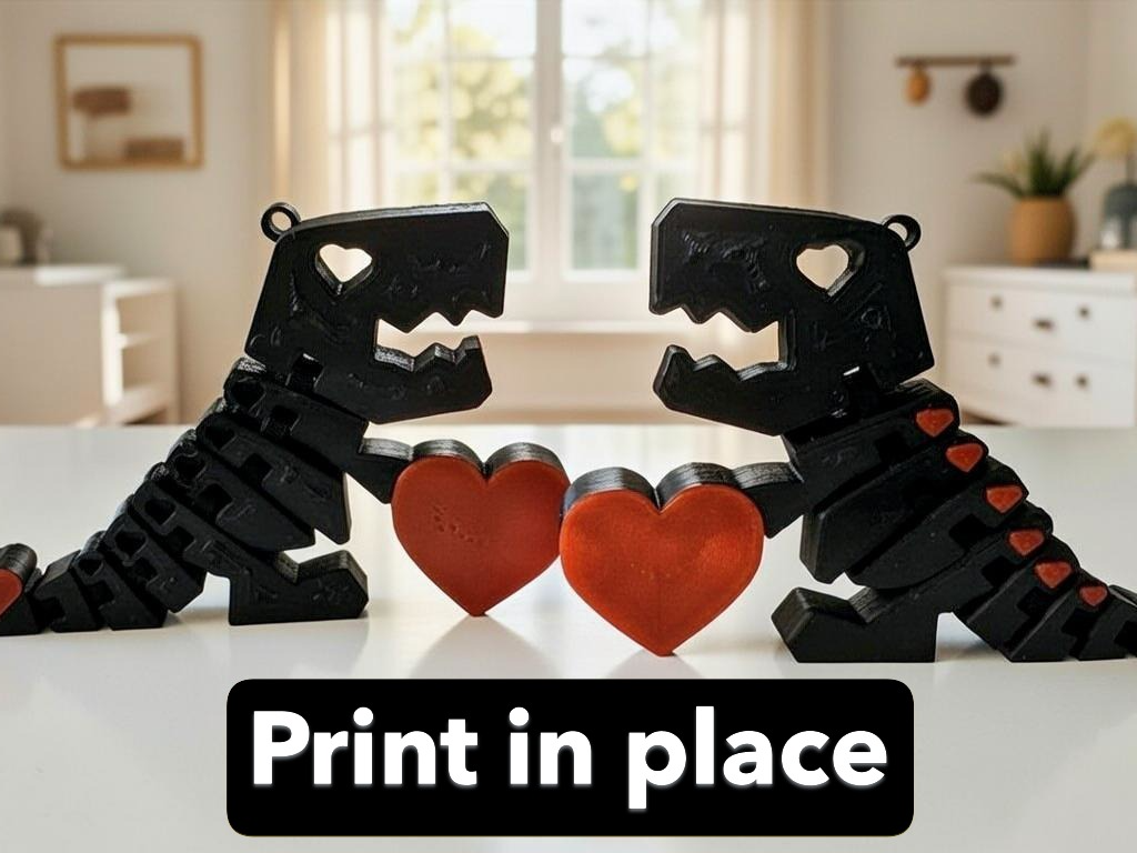 Print in place Dino rex flexi
