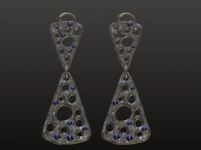 Crater Pops earrings