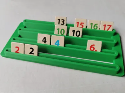 BOARD GAME TILE STAND (1-4 ROWS)