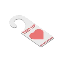 Pancarte de porte Ne pas déranger Saint-Valentin — photo 2