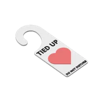 Pancarte de porte Ne pas déranger Saint-Valentin — photo 4