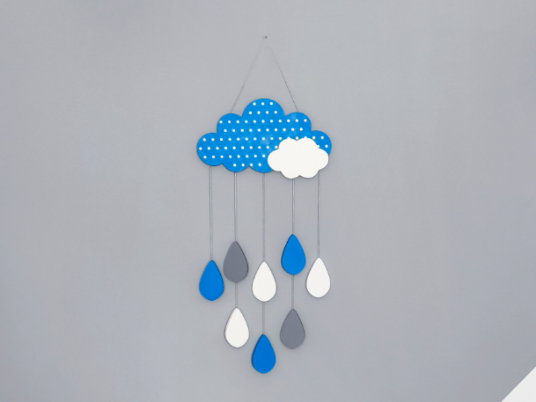 Wall decoration, cloud, children's room.