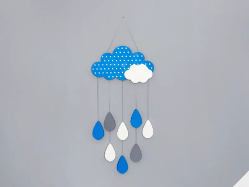 Wall decoration, cloud, children's room.