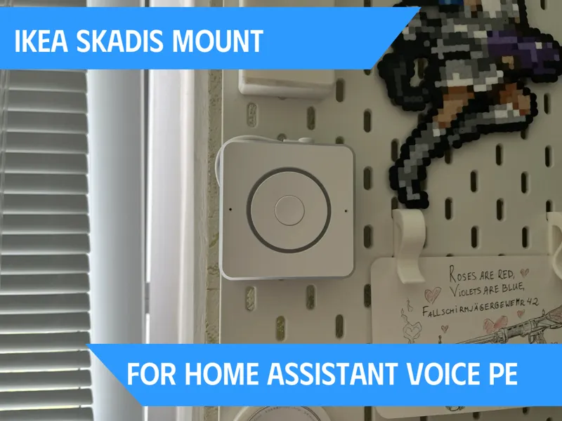 IKEA SKADIS Mount for Home Assistant Voice PE