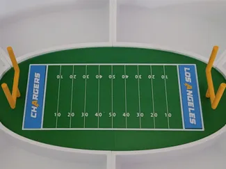 Los Angeles Chargers team logos for snack stadium