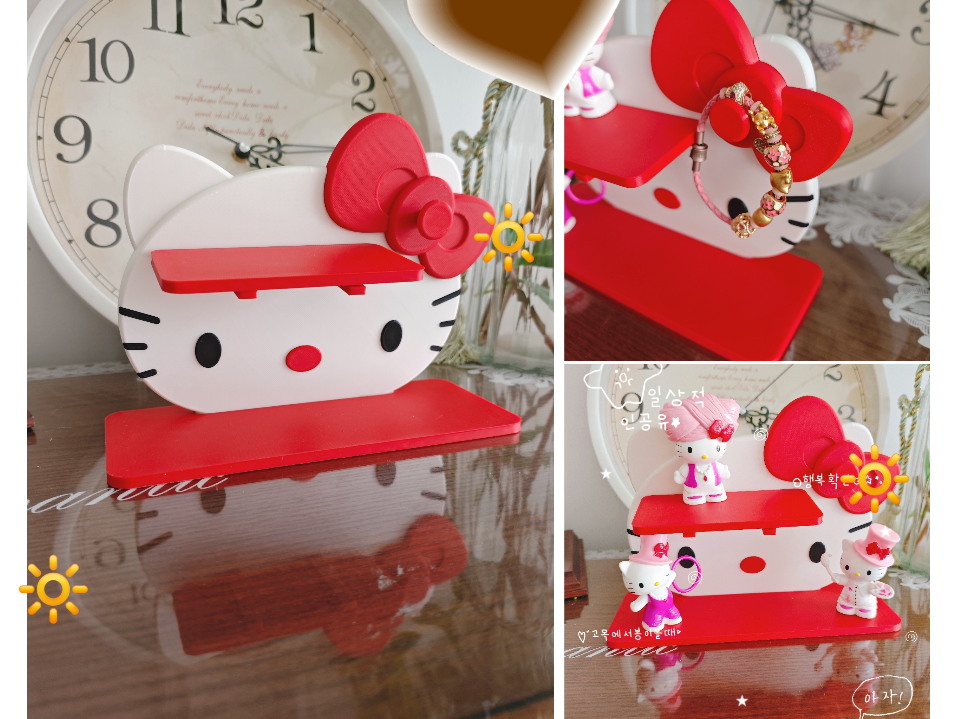 HelloKitty置物架  KT猫手办架 卡通收纳架 桌面收纳加 桌面收纳架 饰品收纳 凯蒂猫 