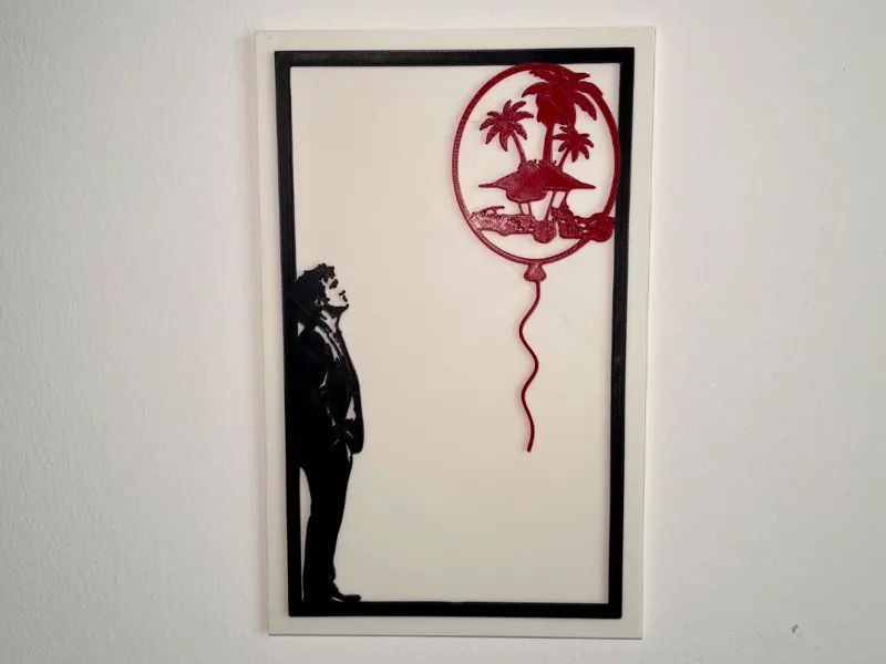 The Dreamer - Banksy Inspired Minimalist Wall Art