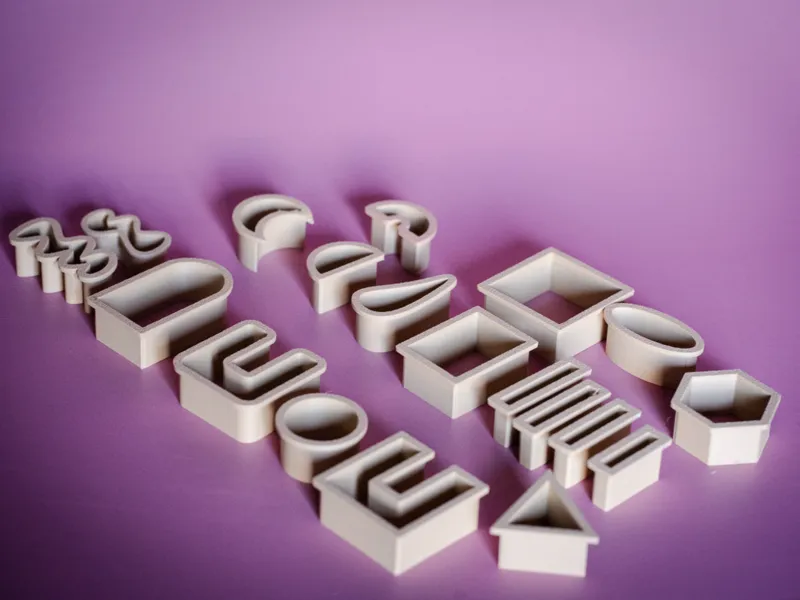 Clay Cutter Set Geometric Forms