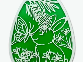Eggstra Cute Bunny Tag.