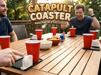 Catapult Coaster - Party Game with Ball Launcher