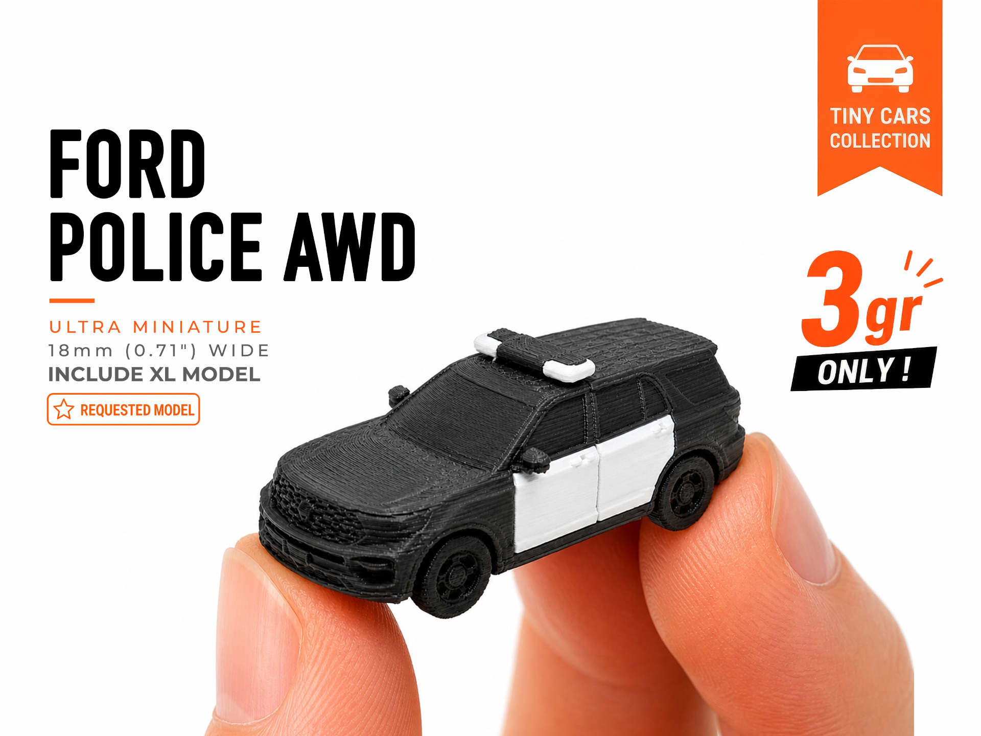 Tiny Ford Police Interceptor AWD - Mini Cars