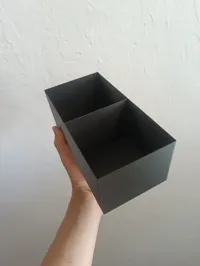 Boîte compartimentée 20x10 cm, hauteur 8 cm — photo 2