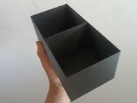 Boîte compartimentée 20x10 cm, hauteur 8 cm — photo 1