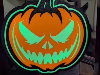 Halloween Pumpkin LED Lightbox